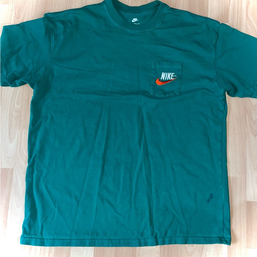 Nike T-Shirt with Orange Swoosh